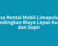 Jasa Rental Mobil Limapuluh: Bandingkan Biaya Lepas Kunci dan Sopir