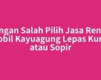 Jangan Salah Pilih Jasa Rental Mobil Kayuagung Lepas Kunci atau Sopir